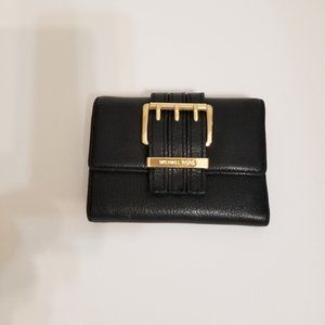Michael Kors Black and Gold Wallet